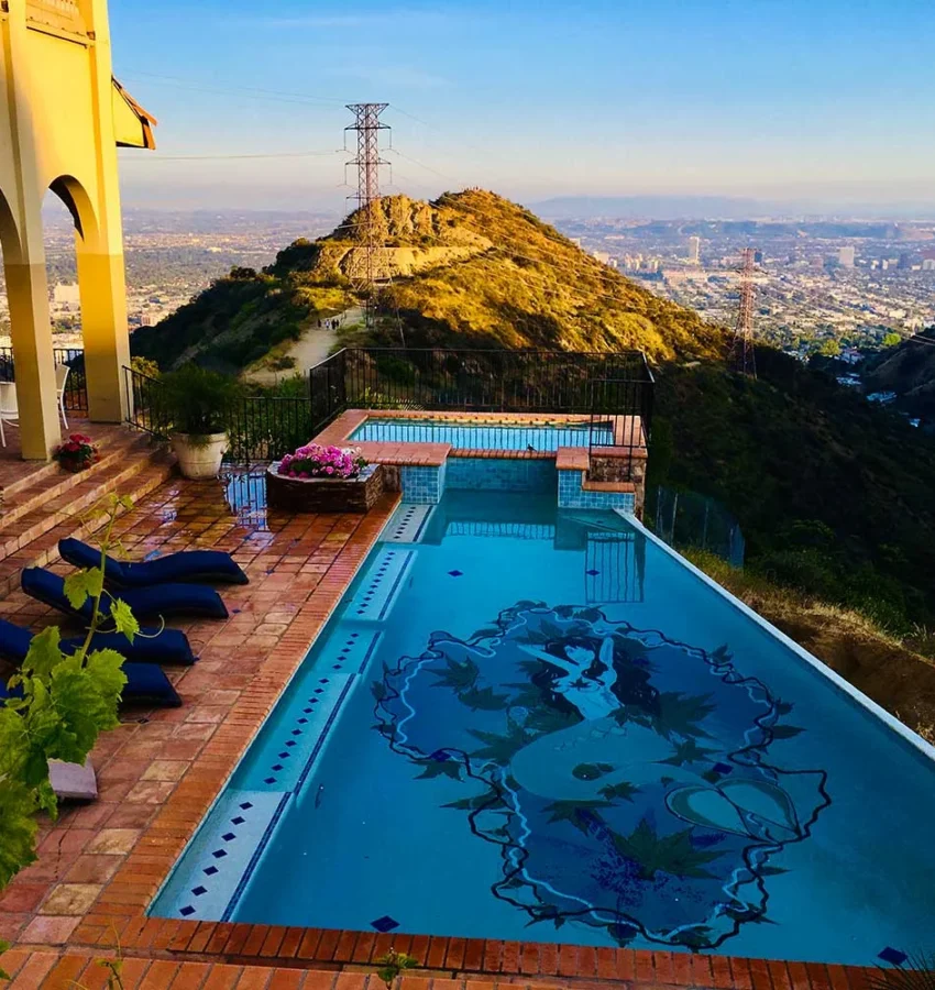 Peak Estate pool in Los Angeles, California