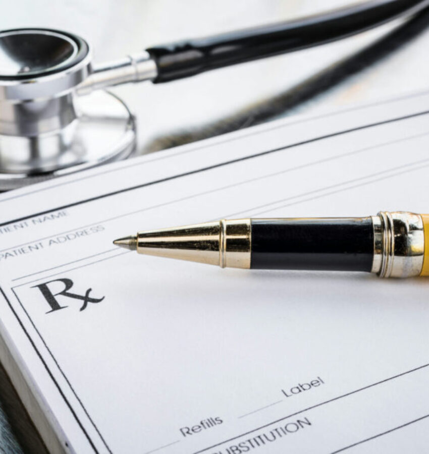 Close-up photo of a prescription paper and pen related to prescription drug addiction in Los Angeles, California Close-up photo of a prescription paper and pen related to prescription drug addiction in Los Angeles, California