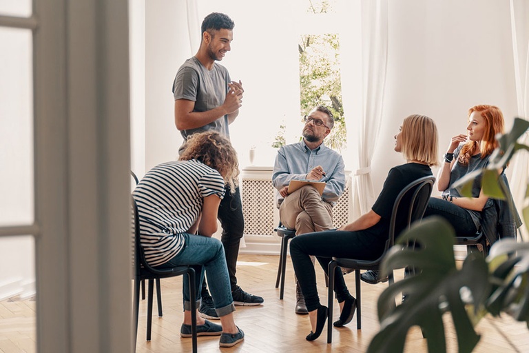 Individual sharing his experiences during anxiety and addiction treatment in Los Angeles, CA. Individual sharing his experiences during anxiety and addiction treatment in Los Angeles, CA.